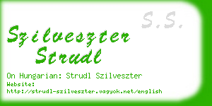 szilveszter strudl business card